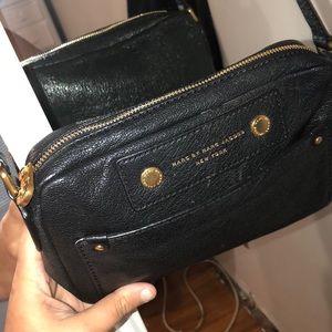 Marc by Marc Jacobs black leather cross body